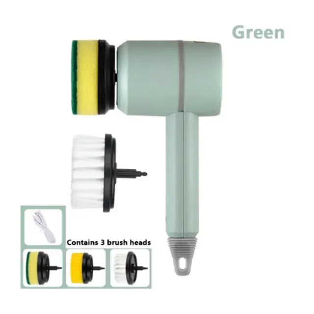 Cleanova SpinBrush | Wiederaufladbare elektrische Reinigungsbürste mit 360° Rotation & IPX7
