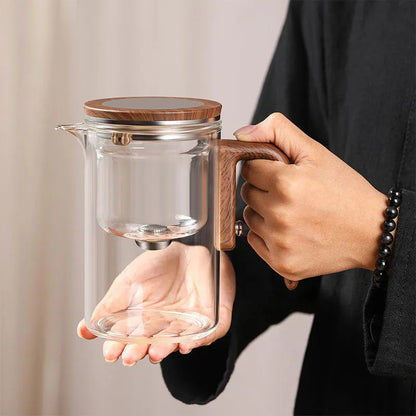 Teavina | Teiera in vetro da 600 ml con filtro, resistente al calore, per tè sfuso