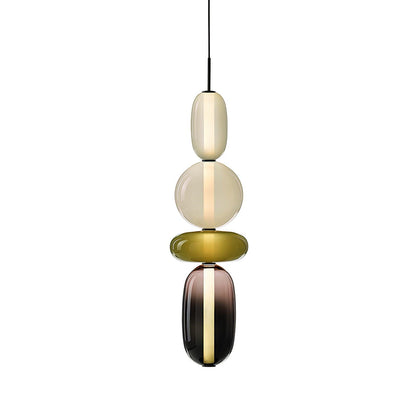 Lampada a sospensione elegante da designer – Vetro colorato moderno