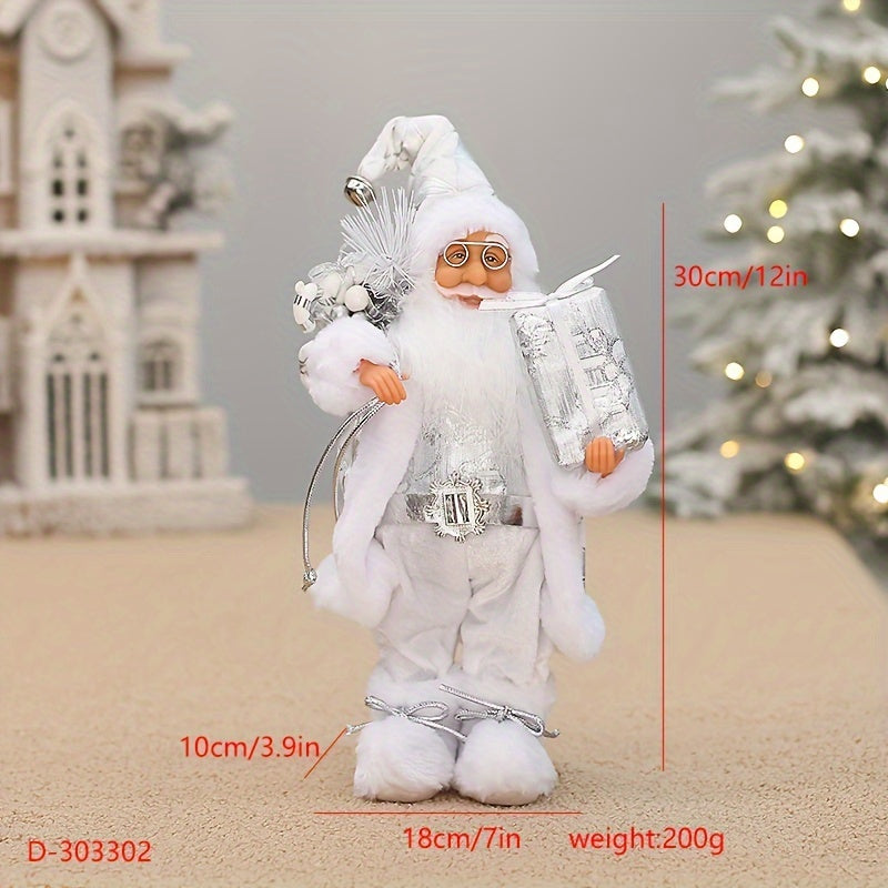 Frovano | Santa Claus figure, 30 cm, with plush details as Christmas decor