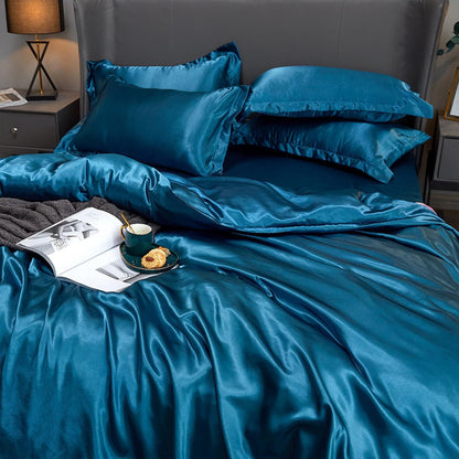 SilkÉvo | Set di biancheria da letto in seta di gelso, 25 momme, 4 pezzi