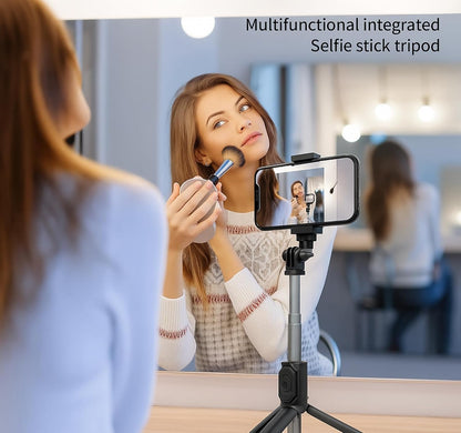 Selvano | Asta per selfie con treppiede, telecomando Bluetooth e luce LED