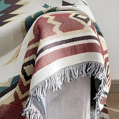 Coperta da picnic Boho | Reversibile e jacquard | Mix di cotone | Outdoor e campeggio