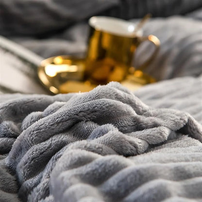 Velunda | Winterbettwäsche aus Samtfleece, Bettbezug in 4 Größen, waschbar