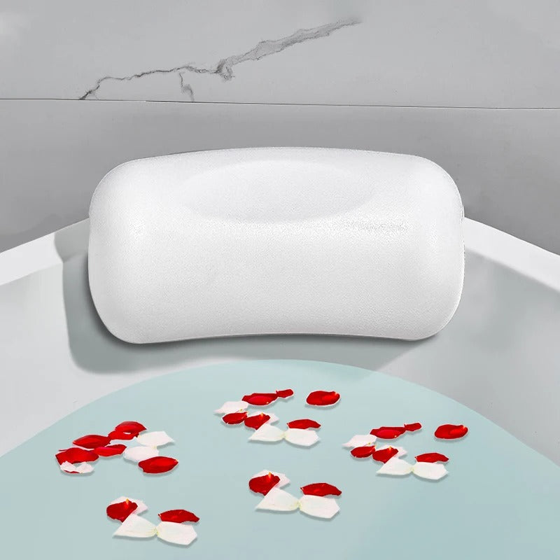 Nuvoria Spa | Ergonomic, Non-Slip Bath Pillow for Relaxing Full Baths