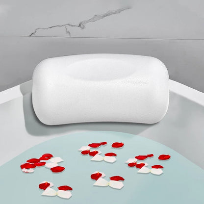 Nuvoria Spa | Ergonomic, Non-Slip Bath Pillow for Relaxing Full Baths