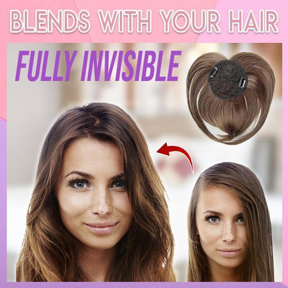 Toppina | Postizo con clip para la coronilla de cabello sintético, 22 cm