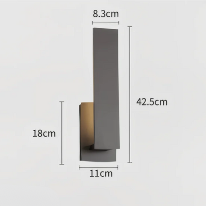 Lyrux | Lampada esterna LED minimalista per facciate moderne