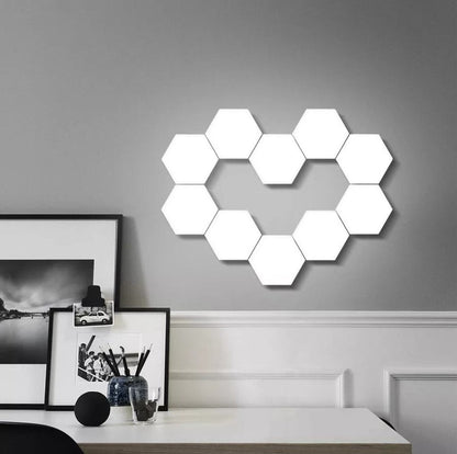 Lunexa Hexa | Modular LED Wall Panels with Touch and Color Control
