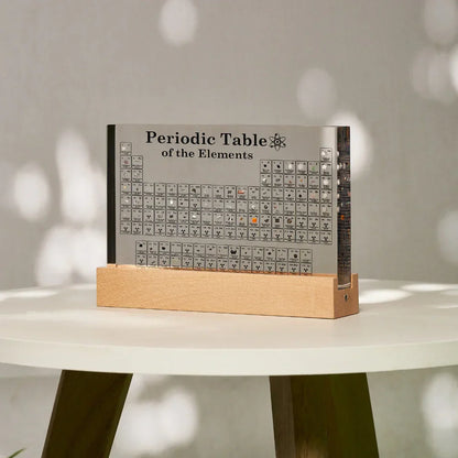 Elementa Lux | illuminated periodic table with real element samples