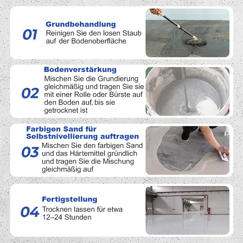 Epoxid Bodenbeschichtung Marmor-Effekt rutschfest wasserdicht