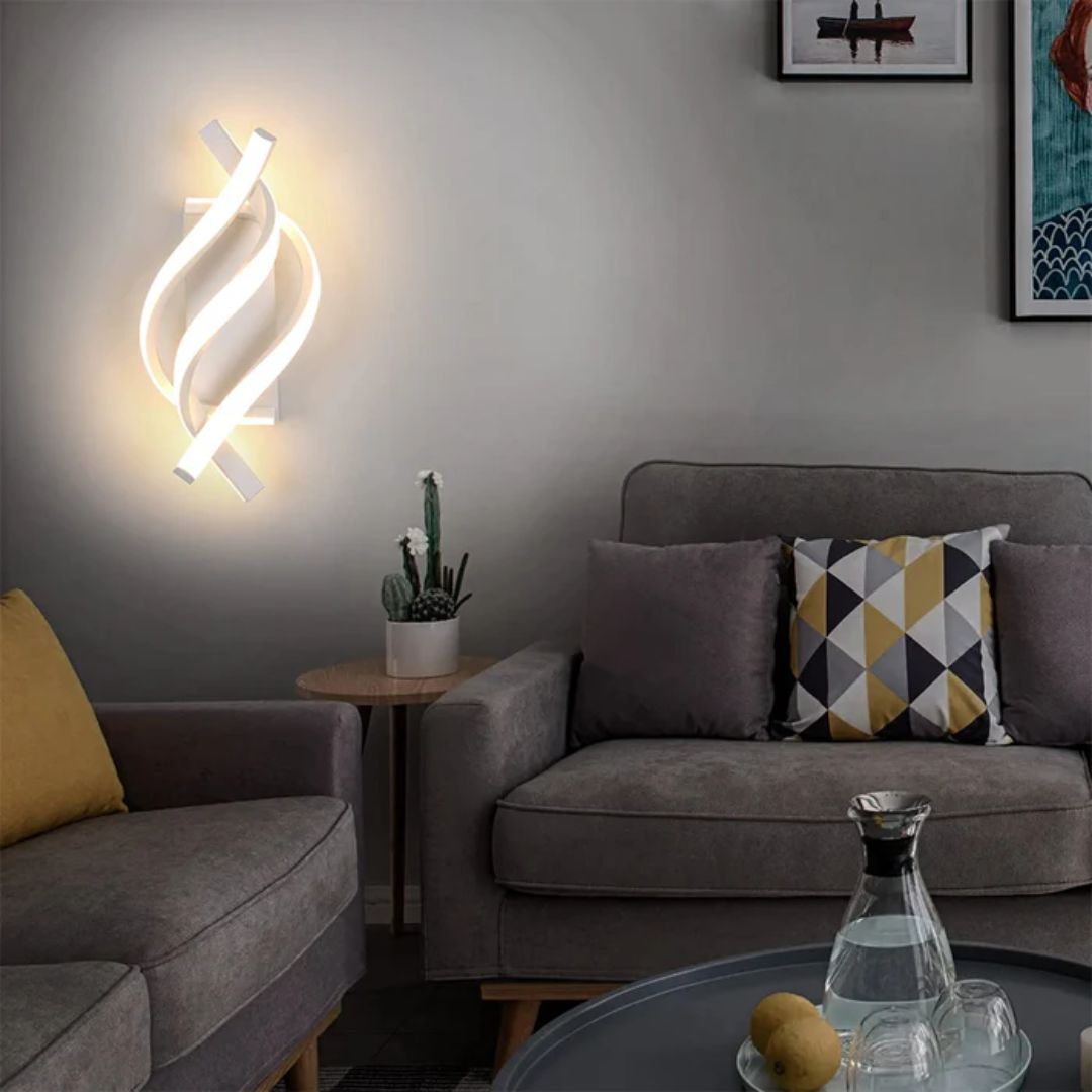 Lampada da parete moderna | Design minimalista | Luce LED calda | Alluminio
