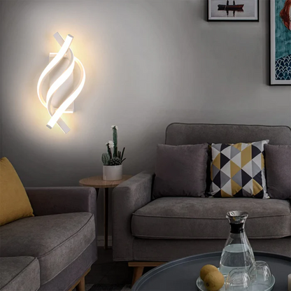 Lampada da parete moderna | Design minimalista | Luce LED calda | Alluminio