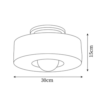 Galini | Lampada da soffitto LED rotonda in stile minimal moderno