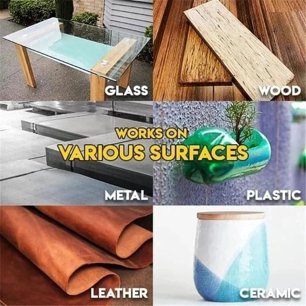 Haftora | Adhesivo universal de 50 ml para plástico, madera, cerámica y metal, transparente