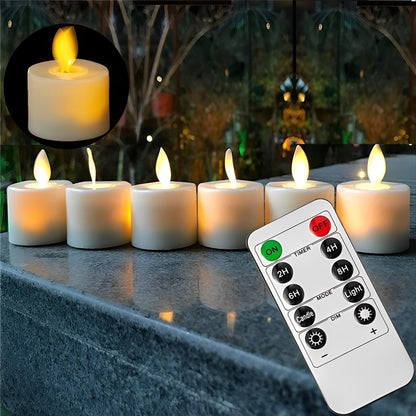 Flamira | LED Kerzen mit beweglicher Flamme, Fernbedienung und Timer