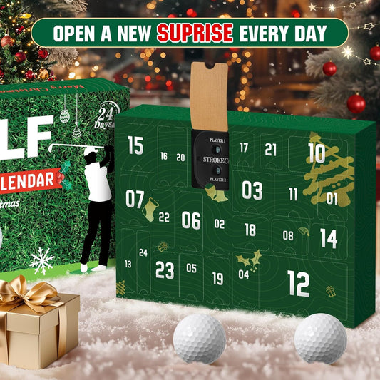 Fairlo | Golf Adventskalender mit 24 Golf-Accessoires für Golfer