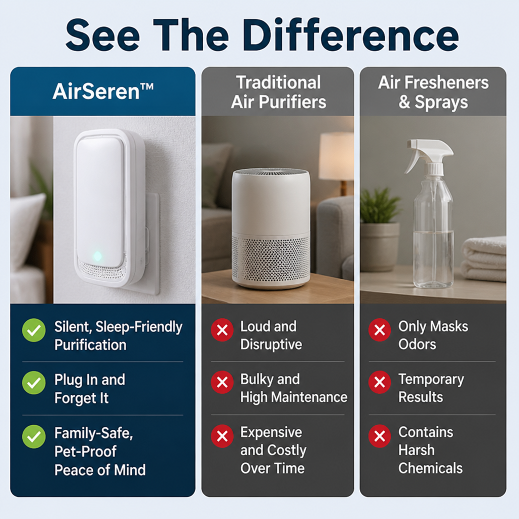 AirSeren | Purificatore d'aria HEPA compatto e silenzioso per ambienti fino a 46 m²