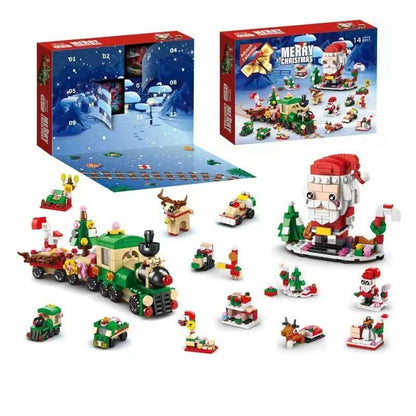 Bauleno | Adventskalender Kinder mit 12 Bausteinen für einen Weihnachtsbaum