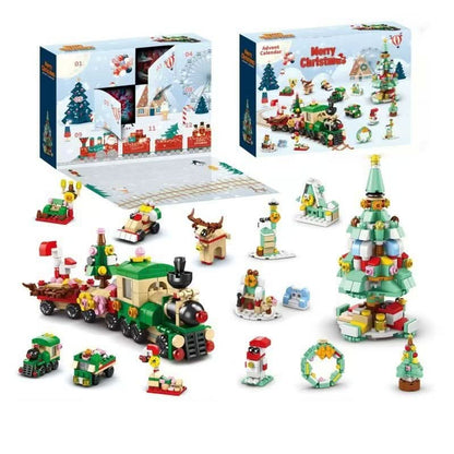Bauleno | Adventskalender Kinder mit 12 Bausteinen für einen Weihnachtsbaum