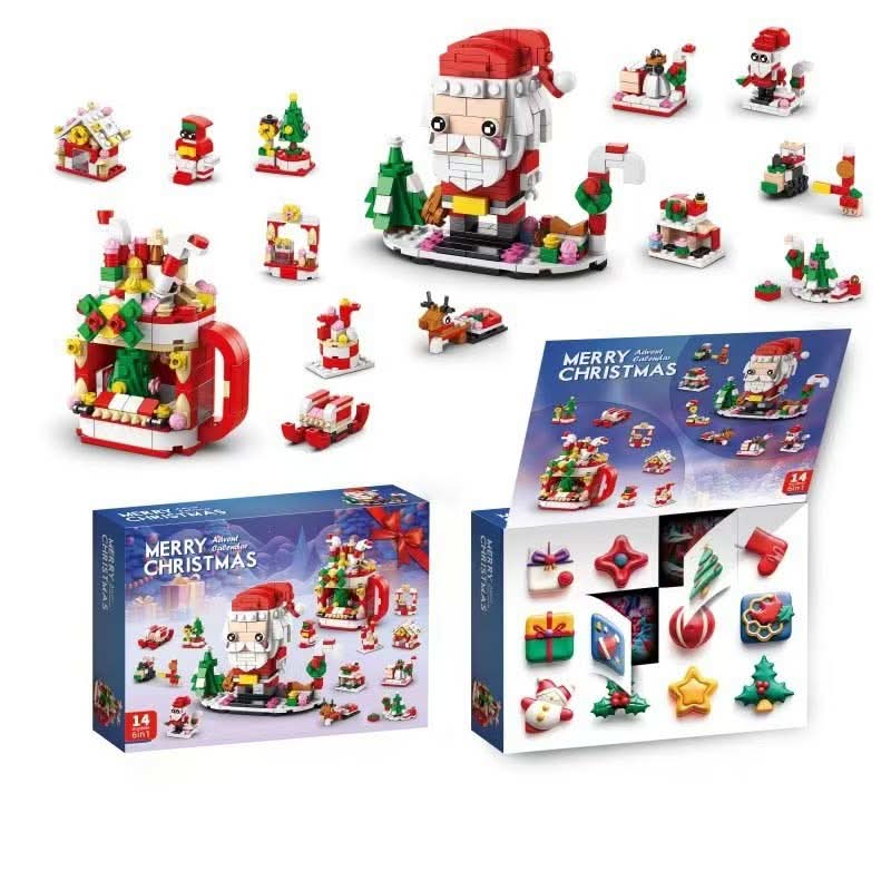 Bauleno | Adventskalender Kinder mit 12 Bausteinen für einen Weihnachtsbaum