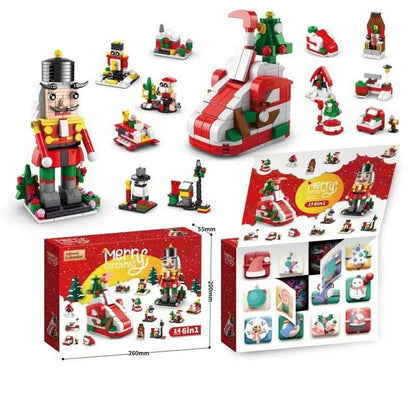 Bauleno | Adventskalender Kinder mit 12 Bausteinen für einen Weihnachtsbaum
