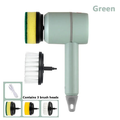 Cleanova SpinBrush | Wiederaufladbare elektrische Reinigungsbürste mit 360° Rotation & IPX7