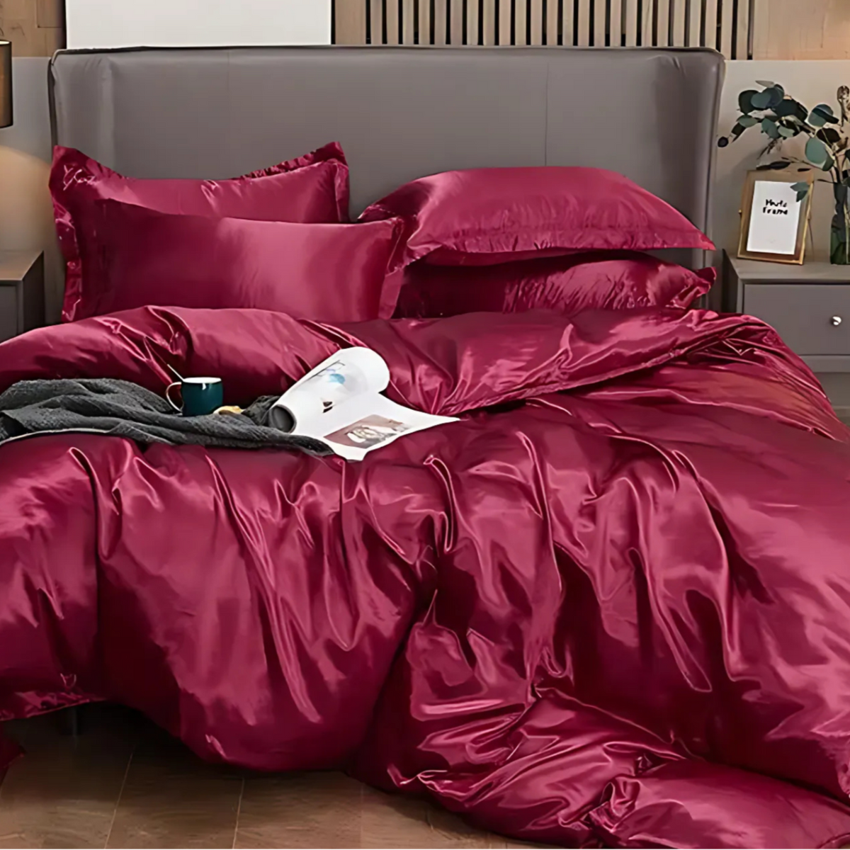 SilkÉvo | Set di biancheria da letto in seta di gelso, 25 momme, 4 pezzi