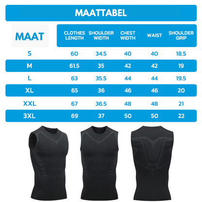 Haltaro | Camiseta correctora de postura para hombre con compresión para la espalda y los hombros