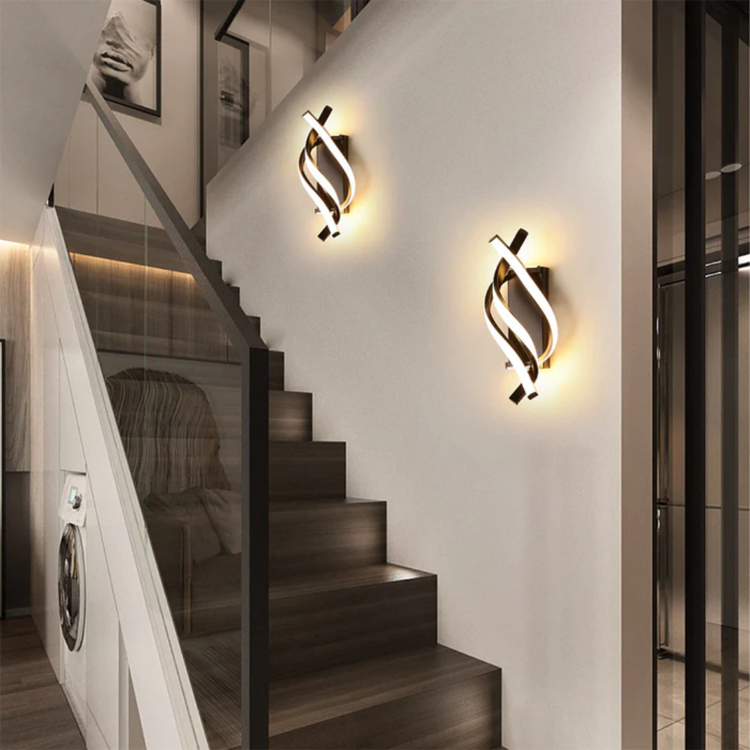 Lampada da parete moderna | Design minimalista | Luce LED calda | Alluminio