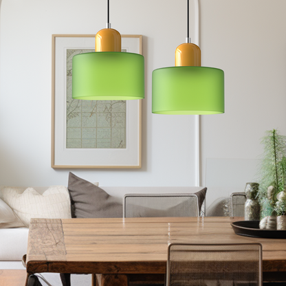 Lampada a sospensione Bauhaus con vetro a sfera | Design senza tempo | Vetro e metallo | Portalampada E27