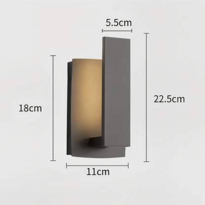 Lyrux | Lampada esterna LED minimalista per facciate moderne