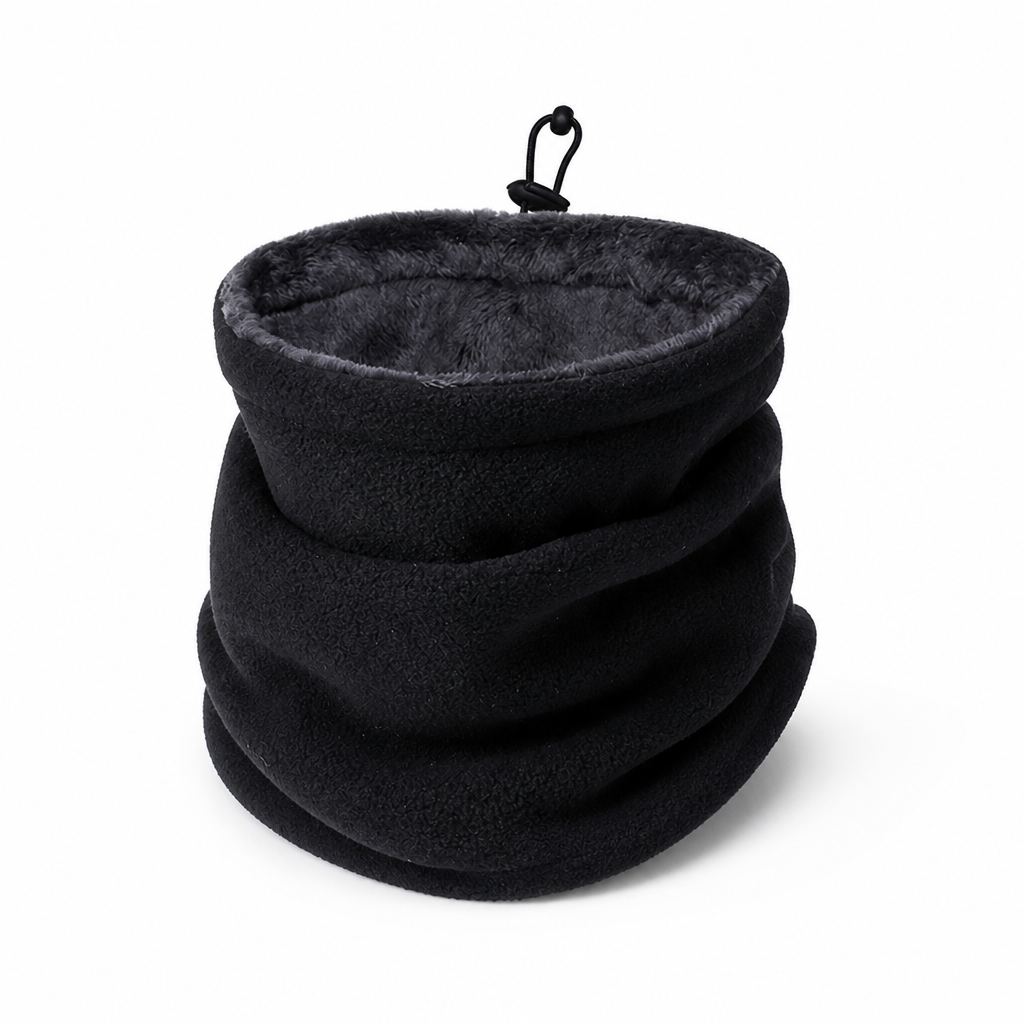 Ventolia | Calentador facial y de cuello de doble capa con forro polar, ajustable