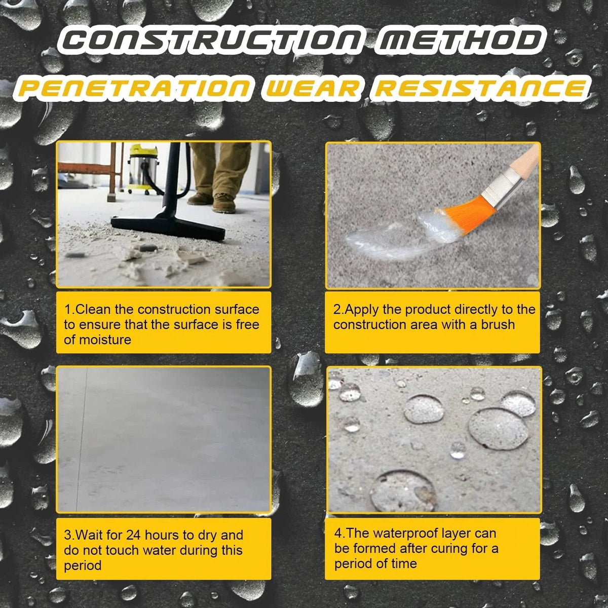 Dichtora | Clear Waterproof Leak Sealant for Cracks and Joints, −20 to 120 °C
