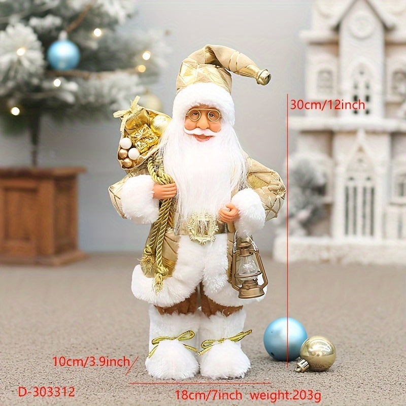 Frovano | Santa Claus figure, 30 cm, with plush details as Christmas decor
