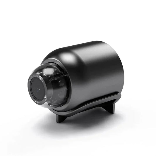 Vistrel | Mini telecamera di sorveglianza 4K con Wi-Fi, visione notturna e batteria