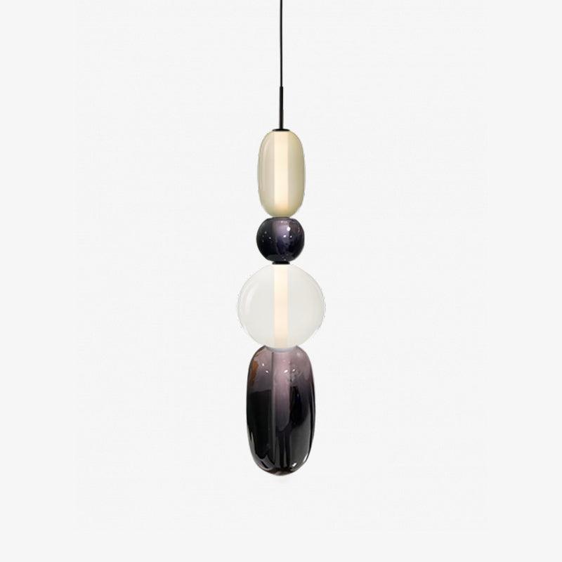 Lampada a sospensione elegante da designer – Vetro colorato moderno