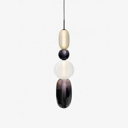 Lampada a sospensione elegante da designer – Vetro colorato moderno