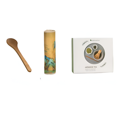 Matcha Set 8-Piece | Ceramic Bowl 500 ml | With Bamboo Accessories | Complete Set