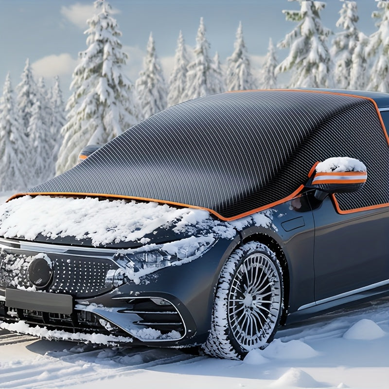 Glazora | Couverture de pare-brise d’hiver avec aimants, pliable pour voiture et SUV