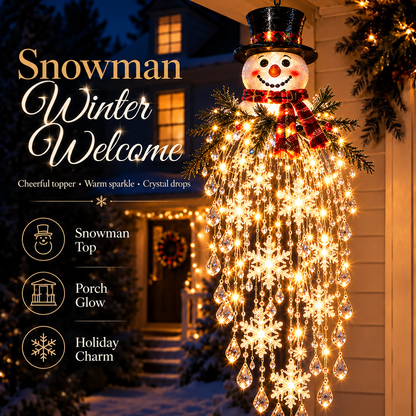 Cascira | Hanging Outdoor Christmas Light, LED with Crystal-Style Accents