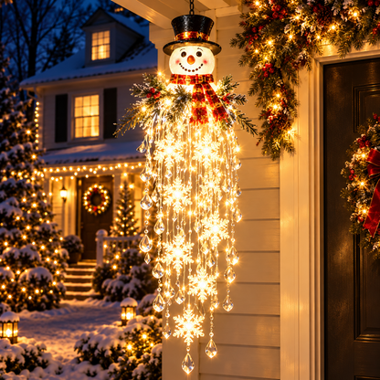 Cascira | Hanging Outdoor Christmas Light, LED with Crystal-Style Accents
