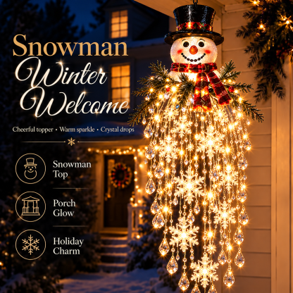Cascira | Hanging Outdoor Christmas Light, LED with Crystal-Style Accents