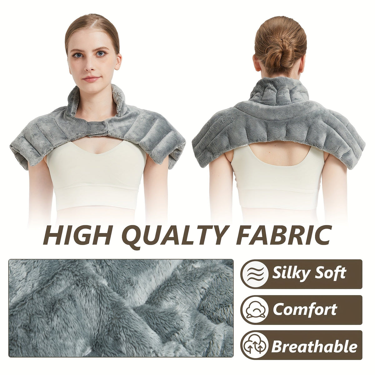 Teplina | Coussin chauffant pour micro-ondes, lesté, pour la nuque et les épaules