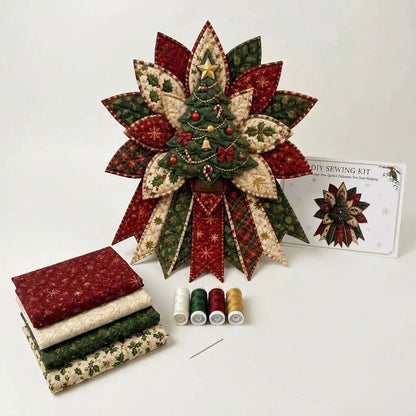 Stichora | Kit da cucito natalizio per la porta, cucitura a mano senza macchina da cucire, ca. 40 × 35 cm