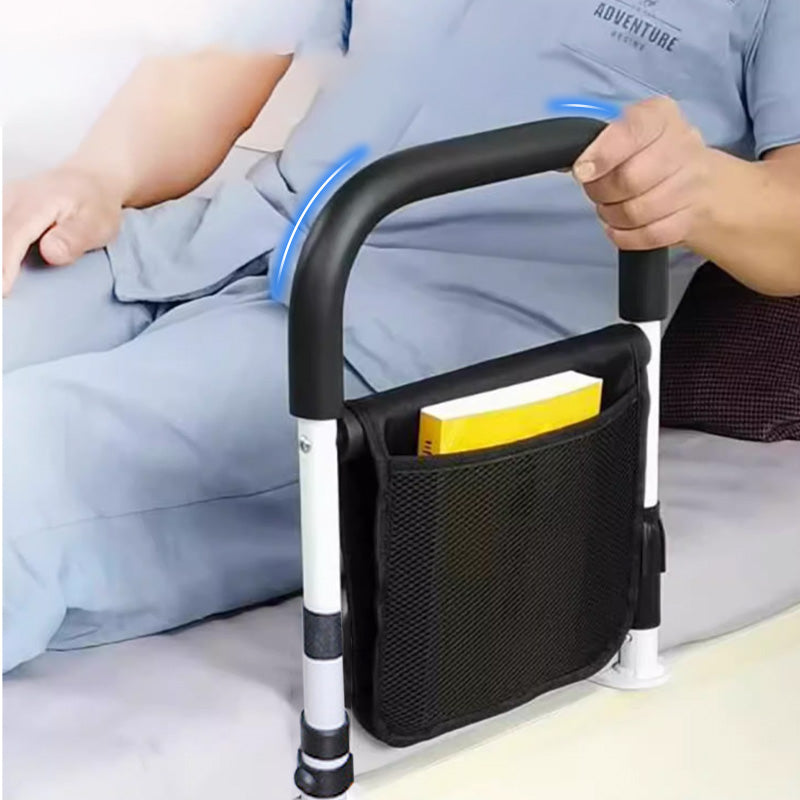 BedGuardian | Höhenverstellbare Bettstange mit rutschfestem Griff & Eisenrahmen