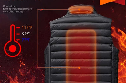 Westora | Chaleco calefactable con batería, resistente al viento y al agua, de S a 8XL