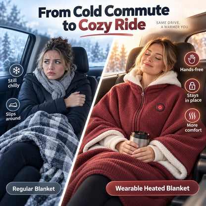 Halvino | Coperta riscaldante da indossare con USB e 3 livelli di calore