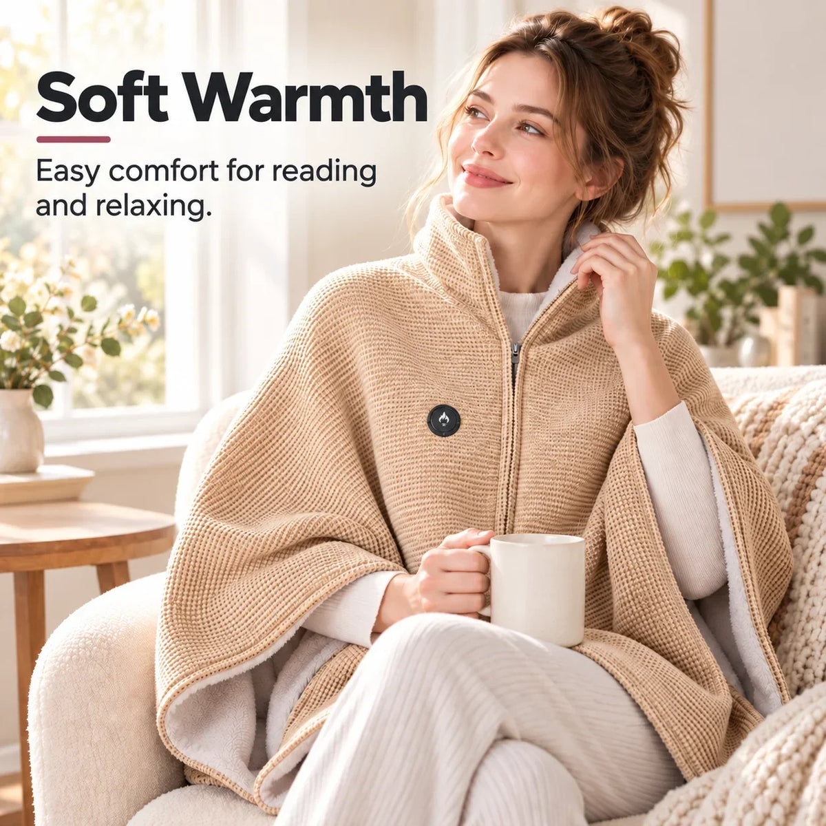 Halvino | Coperta riscaldante da indossare con USB e 3 livelli di calore
