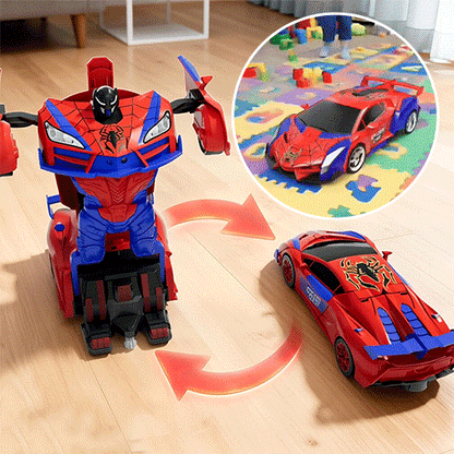 Rovanto | Coche teledirigido que se transforma en robot, con luces y sonido